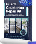 All-In-One Countertop Repair Kit For Quartz And Other Surfaces With Three Colors And Polisher Easy DIY Fix For Chips On Granite