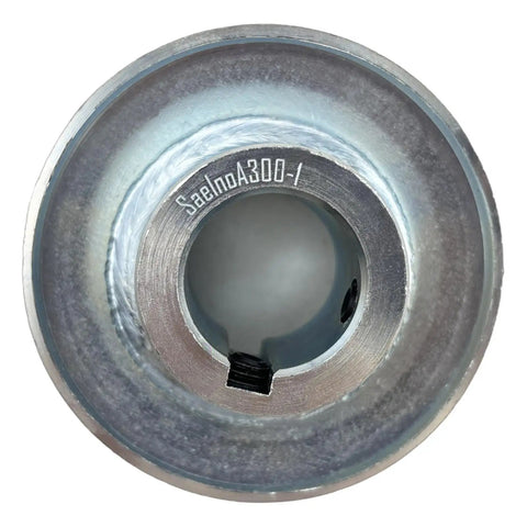 Workhorse Single Groove V Belt Pulley 3 Inch Outer Diameter 1 Inch Bore Carbon Steel Motor Pulley showcasing keyseat and bore