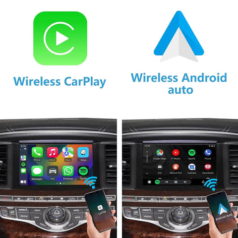 Infiniti QX60 QX80 Q70 And Nissan Pathfinder Armada 2017 2018 2019 Wireless CarPlay And Android Auto Module with screen display
