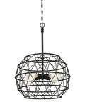 Sierra Dope Four Light Indoor Chandelier In Matte Black Finish For Dining Room Kitchen Island Or Living Space Sloped Ceiling Ready