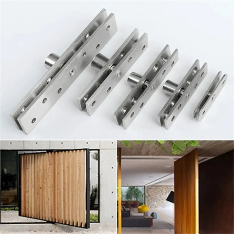1 Pack 75mm To 150mm Door Pivot Hinge Stainless Steel Up And Down Location Shaft Heavy Duty 360 Degree Rotation Positive Axis 98.5mm For Doors And Gates for wooden gate and door installation