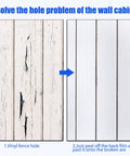 Vinyl Siding Repair Patch Kit 6x8 Inch Self Adhesive PVC Tape Hole Cover For Mobile Homes Skirting Fences And Exterior Walls White No Tools Needed Quick Easy Seamless Fix showing damaged and repaired siding comparison.