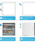 Heavy Duty White Drywall Access Panel 18 By 22 Inch With Secure Lock And Key For Ceiling And Electrical Conduit Hatches installation steps