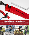 Heavy Duty Brake Tool For Sram Hydraulic Disc Calipers With 1.1 Inch CNC Aluminum Piston Reset Expander Adapter, red multifunctional tool.