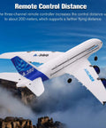 Beginner Friendly 3 Channel RC Airplane With 2.4G Remote Control Easy to Fly EPP Foam Fixed Wing Glider Aircraft in flight