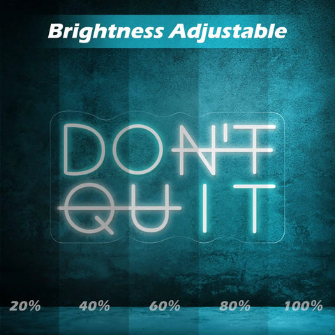 DO IT LED Neon Sign For Wall Decor USB Powered Switch Neon Lights For Office Gym Man Cave And Gaming Room Vibe Motivational Wall Art With Adjustable Blue And White Colors