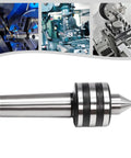 4 Inch Lathe Live Center MT3 Bull Nose 75 Degree Tip With Triple Ball Bearing For Hollow Turning Beefy Durable Alloy Steel Shaft Large Diameter 100mm Precision Tool For Machining