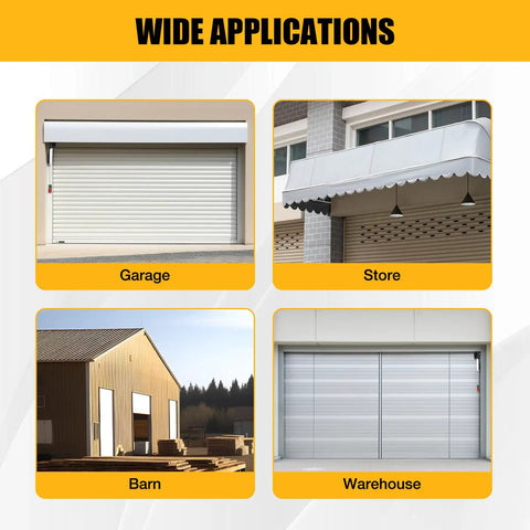Beefy 110V Roller Door Opener With Two Remotes For Garage And Industrial Shutters Powerful 800N Motor Easy Remote Control System For Home And Commercial Use on garage, store, barn, warehouse roller doors