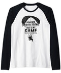 Thats My Game Paraglider Raglan Baseball Tee For Paraglider Pilots Black Lightweight Tee With Classic Fit Double Needle Sleeves And Hem