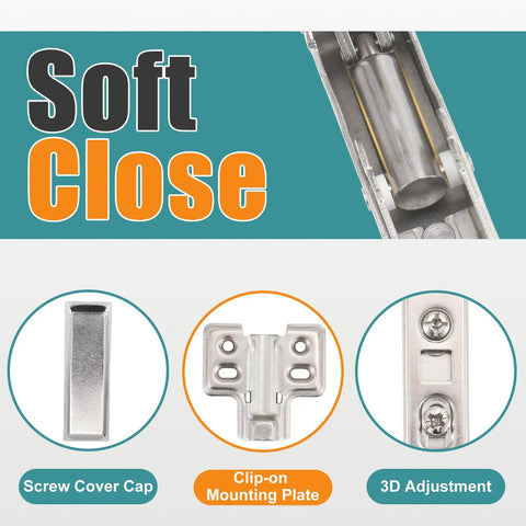 Two Pack 90 Degree Blind Corner Cabinet Hinge No Fuss Easy Install For Pie Cut Corners, Soft Close European Concealed Hinge view