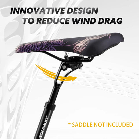 Beefy Suspension Seatpost For Tall Riders With 300 Pound Support And 28.6Mm Shim To Fit 28.6Mm Tubes featuring bolt clamp