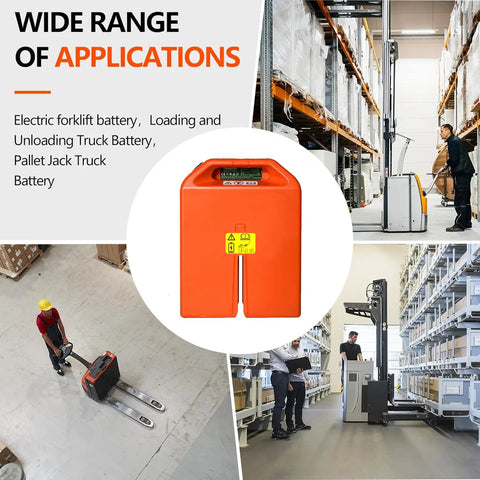 Heavy Duty 48V 20Ah LiFePO4 Lithium Battery Designed To Power Your Electric Forklift Or Pallet Truck Motor Like A Champ With Smart Bms Safety And Zero Hassle Plug Ins in warehouse settings.