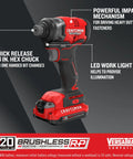 Brushless Cordless Impact Driver With One Quarter Inch Chuck Battery And Charger Included Delivers Up To 1500 In Lbs Torque 30 Percent More Runtime Quick Bit Changes Built For Tough Decks Framing And Assembly