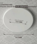 Round Cover Plate For Three And One Half Inch Electrical Box With Two And Three Quarter Inch Screw Distance Blank Metallic Junction Box Cover Floor Outlet Plate Five And One Quarter Inch Diameter One Pack No Fuss Install