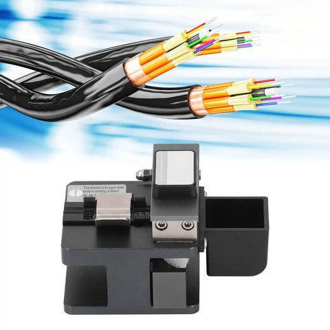 Get The Chiyyak Fiber Cutting Machine With Tungsten Steel Blade For Data Center Cable Management, fiber cleaver against cables.