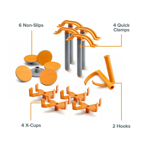 Centipede Panel Cutting Accessory Kit Fits All Centipede Work Stands With 4 X Cups 4 Quick Clamps 6 Non Slips And 2 Hooks