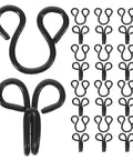 Invisible Hook And Eye Latch Sewing Kit For Easy Quick Clothing Fixes 22mm Black Fasteners 100 Pcs multipurpose closures