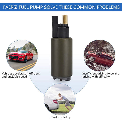 Drop In Tank Fuel Pump Replacement Fits 1995 2010 Ford F Series Windstar Mustang Focus Taurus Escape Contour and more OE numbers E2312