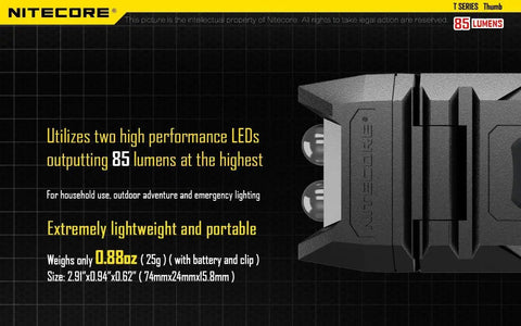 Close-up of 85 Lumens USB Rechargeable Keychain Light With Tiltable Head And Clip showing lightweight black body and LED components