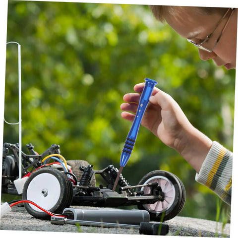 Child using Rc Car Screw Kit And Hardware Set For Models With A Full Range Of Nuts Bolts Screws And Tools Durable Iron Construction.