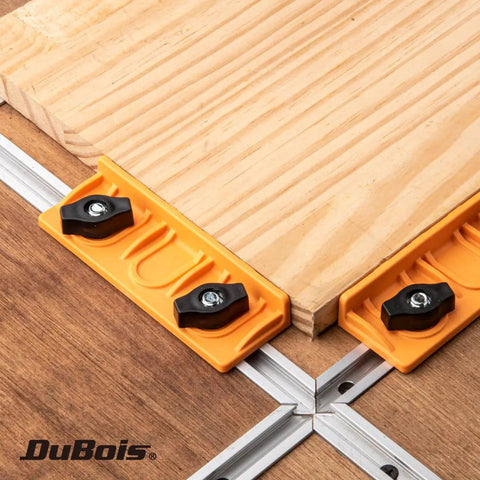 Two Pack T Track Long Stop Kit With Universal Fit For Woodworking, Sanding, And Routing, Includes Wing Knobs And T Bolts