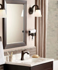 Bathroom with Brushed Nickel Double Robe Hook For Bathroom And Kitchen Walls A Durable Wall Mounted Metal Towel Hanger