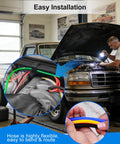 Ford 8mm Vacuum Line Kit For F150 1992 1993 1994 1995 1996 5.0 5.8 V8 Engines installed showing hose flexibility