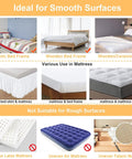 Non Slip Mattress Pad With Self Adhesive Hook And Loop Tape For Mattress Couch Rugs And Furniture Anti Slip Grip 11cm Wide By 3m Long Stronger Hook Side For A Tighter Fit And No Shifting shown on various bed frames and surfaces