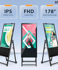 32 Inch Digital Signage Display Portable LCD Kiosk For Advertising Posters Android Kiosk with IPS FHD screen