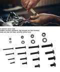 1220 Pcs Screw Nut Washer Kit In Carbon Steel M2 M3 M4 M5 With 8 12 16 20mm Screws Half Round Head Hex Socket Nuts and Washers Set