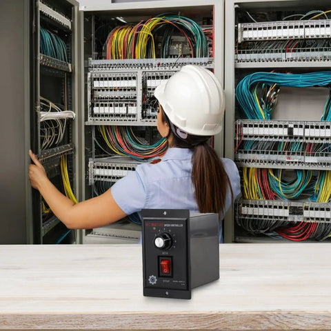 Workhorse 500W DC Motor Speed Controller With Forward And Reverse Regulation Adjustable Speed Panel Mount Design For Industrial Automation Converts 110V AC To 90V DC Input And Output For Smooth High Efficiency Motor Control Pro Grade.