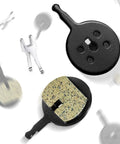 Close-up of 4 Pairs Resin Disc Brake Pads for Mechanical Bike Brakes Compatible with Avid BB5, Promax DC Series, Low Noise Dust