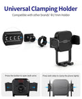 Custom Fit Auto Clamp Phone Mount For Hyundai Palisade 2026 showing universal clamping holder and button mechanism details.