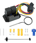 Dual Electric Radiator Fan Switch Kit For 12V And 24V Rides With Adjustable Temperature Range And Controller Replaceable Part 0444