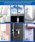 2 Micron High Flow Washer Water Filter System with visible chamber installed in various household setups