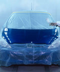 Car covered with Masking Paper With Tape 6 Pack For Automotive Painting And Home Projects Heavy Duty Tear Resistant Lightweight Coverage