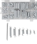 200Pcs Galvanized Steel Spring Assortment Kit Featuring Heavy Duty Compression And Extension Springs Perfect For Auto Repair DIY Projects Home Maintenance And Tool Fixes You Need To Have This Set Ready. assorted galvanized steel springs in plastic organizer
