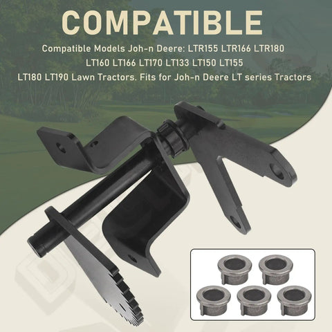 Steering Shaft Kit With Sector Gear, Bushings, Shims And Shaft For John Deere LT And LTR Series Lawn Tractors 133 155 160 170 180 Replacement Part