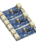 Hella Compact 3 Pack Solar Li Ion Battery Charger Board 500 Ma Cn3065 Chip, featuring three blue PCB boards with USB ports.