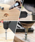 Damaged Screw Extractor Set for Stripped, Rusted, and Broken Screws and Bolts, 6 piece kit in use for easy removal of screws