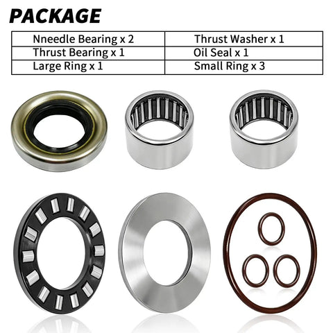 Jet Pump Bearing and Seal Kit For Sea Doo GTI GTS SP GTX XP HX XPI GSI GS RX LRV includes bearings, seals, and rings
