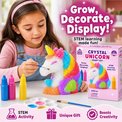 Grow Your Own Unicorn Crystal With This Hands On STEM Kit For Kids Ages 8 12 A Fun Screen Free Science Craft That Merges Science And Art Birthday gift