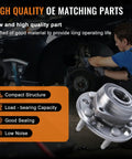 Mechanic installing 2Pcs Front And Rear Wheel Bearing Hub Assembly Fits Malibu 2013 2015 Impala 2014 2017 Buick Lacrosse 2010 2016