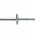 Side view of Large Flange Pop Rivets 3/16 x 1 Inch, 50 Pack Aluminum Body Steel Mandrel, Heavy Duty Pro Grade Dome Head Blind Rivets