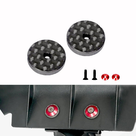 Heavy Duty Carbon Fiber Wing Nuts For RC Trucks And Buggies, 1/8 scale, lightweight, mounting nuts set with steel inserts.