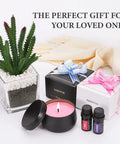 DIY Candle Making Kit For Adults With Hot Plate Complete Soy Wax Starter Set, featuring scented candle, gift boxes, and essential oils.