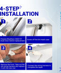 4-step installation guide for Easy Install Dryer Door Switch Replacement Fits Whirlpool Maytag Kenmore Dryers