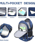 Durable Waterproof Rolling Backpack For Boys Ideal For Elementary And Middle School Students With Wheel Trolley And Removable Compartments