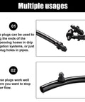 Drip Irrigation Plugs 1/4 Inch Tube Closure Goof Hole Plugs Irrigation Stopper For Garden And Lawn Black 150 Pieces usage guide