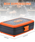 Box dimensions shown for 180 Degree Adjustable Ratchet Screwdriver And Wrench Set With Bit Kit Flexible Shaft Extension